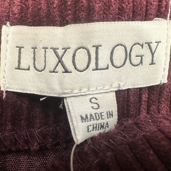 NWT Luxology Purple Corduroy Jumper Pocket Dress Women’s Size Small - Picture 4 of 14